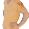 Yoga Shirt Agni mustard denim wash side 2