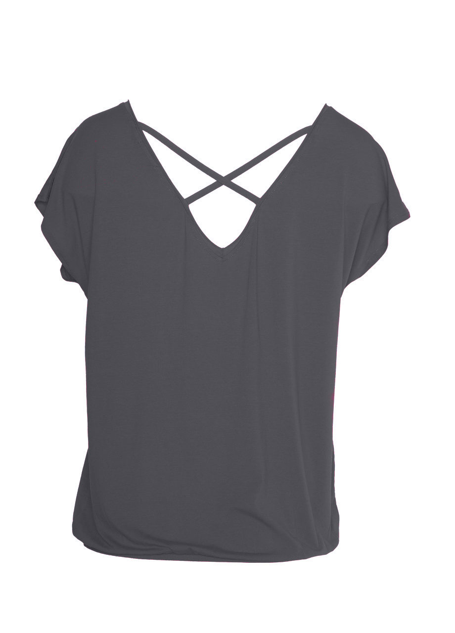 Yoga Tee Parvati - Anthracite back view