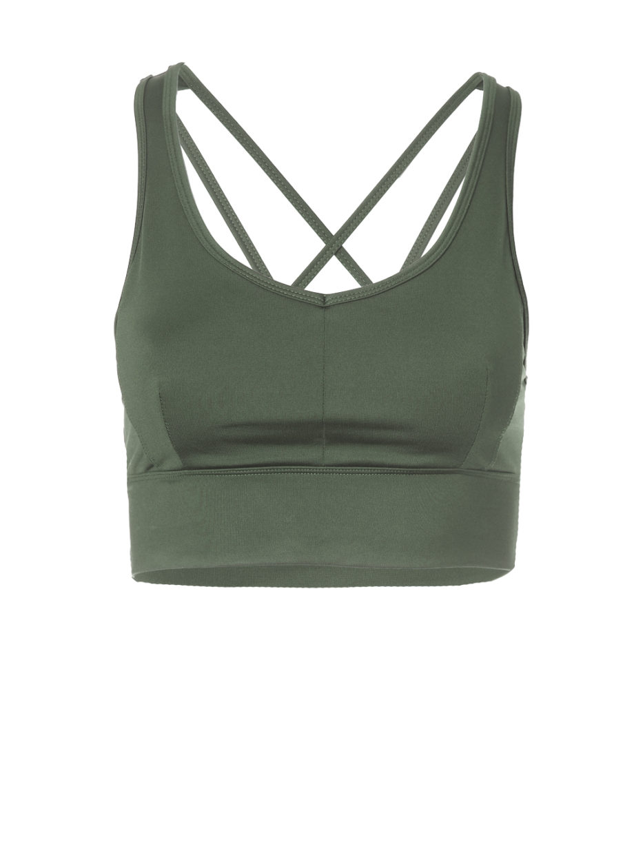 Kismet Yoga Bra Top Radha deep jade_front frei