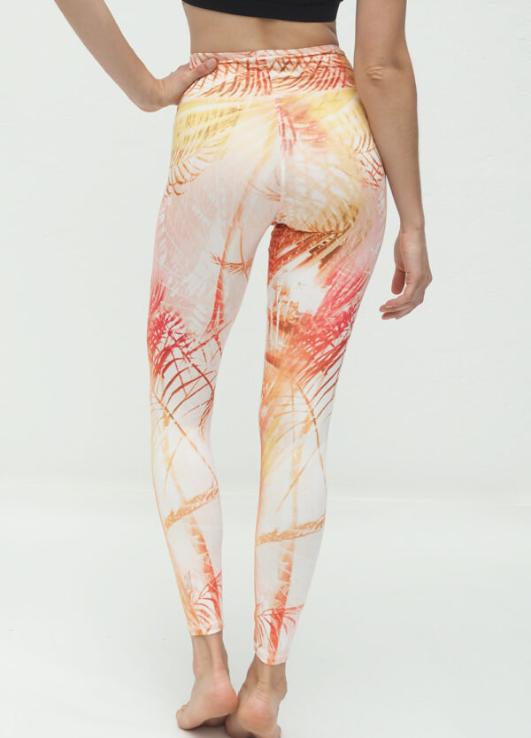 Yoga Leggings Ganga 7/8 - Caribbean Sunset back