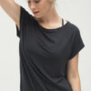 Yoga Tee Jiva - Anthracite front close