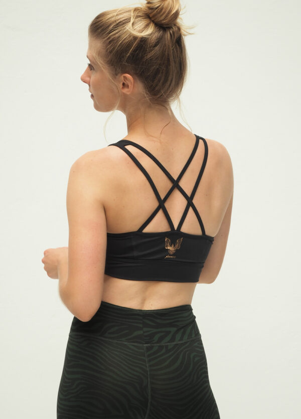 Yoga Bra Top Radha - Anthracite back