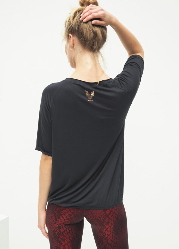 Yoga Tee Jivana - Anthracite back view 2
