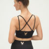 Yoga Bra Top Rami - Anthracite-back-Kismet Yogastyle
