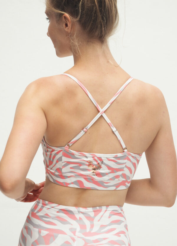 Yoga Bra Top Amba - Wild Rose-Kismet Yogastyle-back