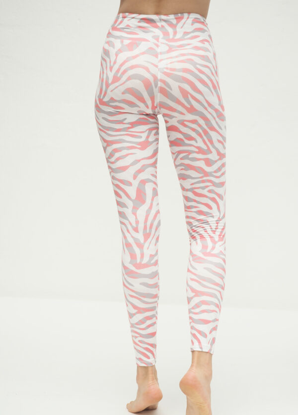 Yoga Leggings Ganga 7/8 - Wild Rose-Kismet Yogastyle-back view