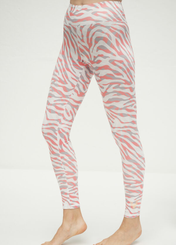 Yoga Leggings Ganga 7/8 - Wild Rose-Kismet Yogastyle-side view