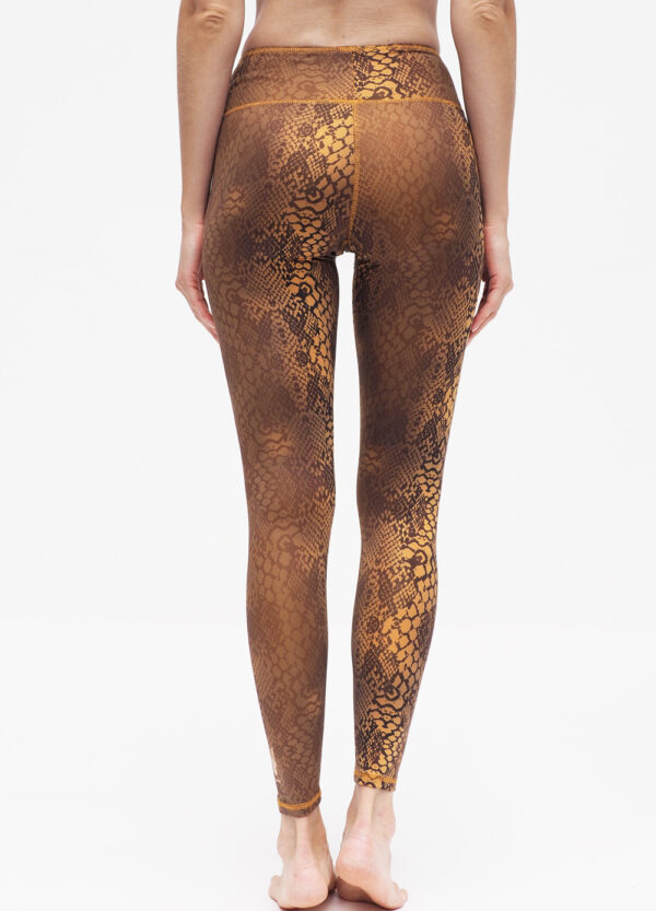 Yoga Leggings Ganga 7/8 - Desert Snake-Kismet Yogastyle