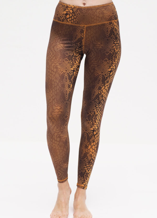 Yoga Leggings Ganga 7/8 - Desert Snake-Kismet Yogastyle