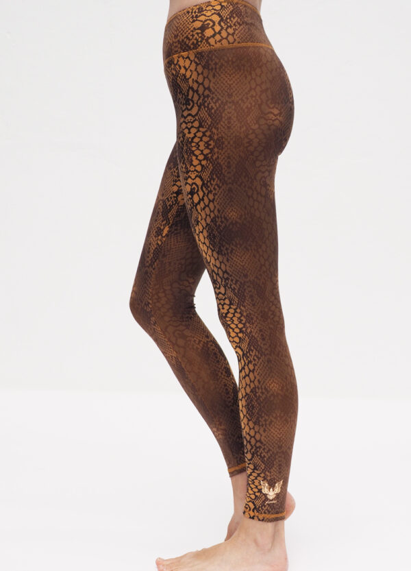 Yoga Leggings Ganga 7/8 - Desert Snake-Kismet Yogastyle
