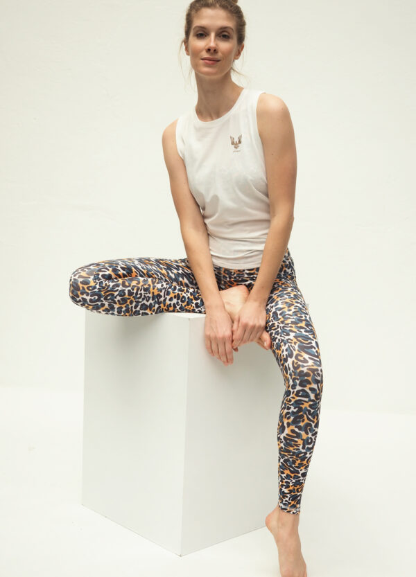 Yoga Leggings Ganga 7/8 - Goodvibes White-Kismet Yogastyle