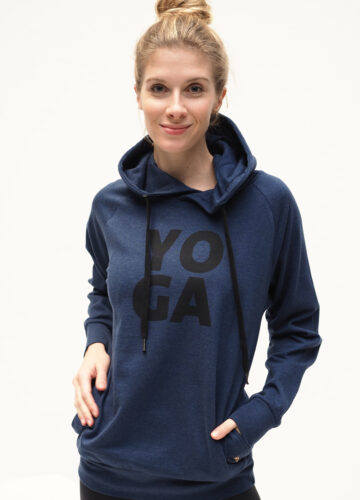 YOGA Hoodie Rudra - Blue Marl -Kismet Yogastyle