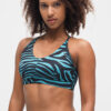 Amba Bra zebra turquoise_Kismet Yogastyle