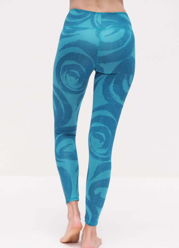 Ganga Leggings circle turquoise_Kismet Yogastyle