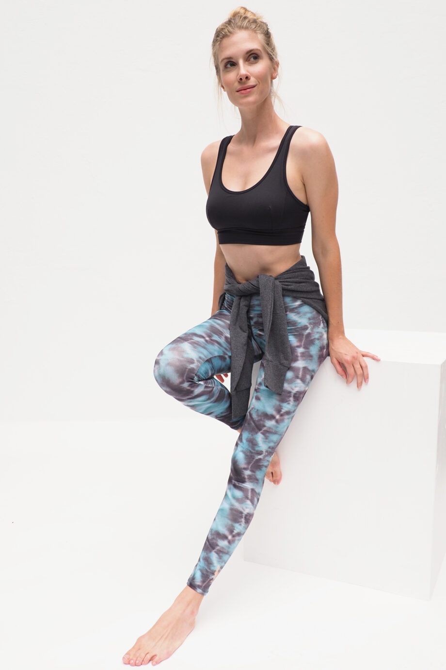 Ganga Leggings elements turquoise_Kismet Yogastyle