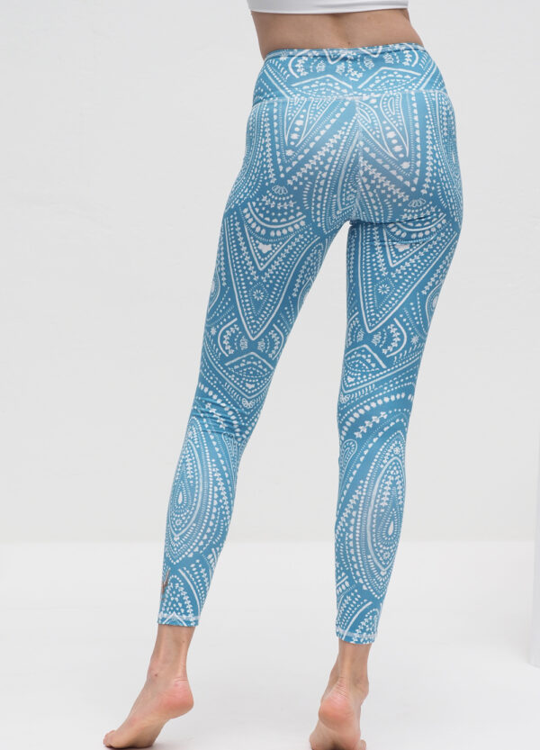 Ganga Leggings mandalay turquoise_Kismet Yogastyle