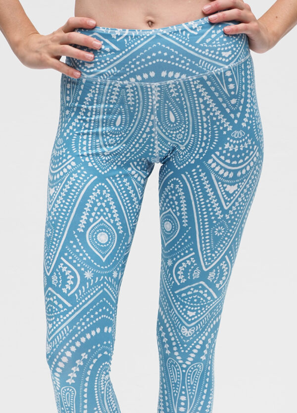 Ganga Leggings mandalay turquoise_Kismet Yogastyle