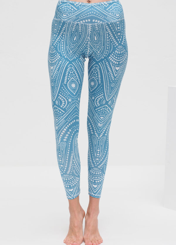 Ganga Leggings mandalay turquoise_Kismet Yogastyle