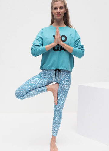 Ganga Leggings mandalay turquoise_Kismet Yogastyle