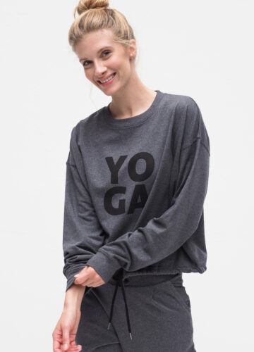 Garuda Sweatshirt grey marl-Kismet Yogastyle
