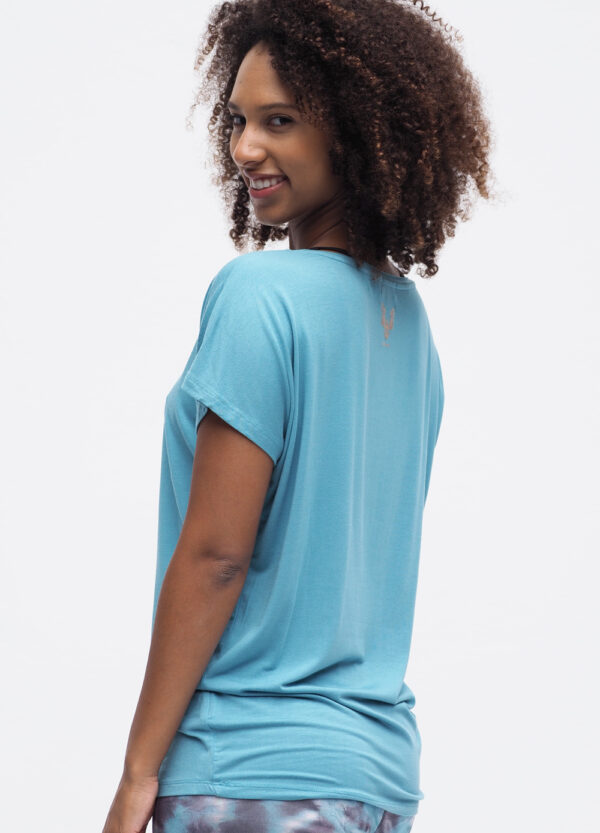 Manavi Tee turquoise_Kismet Yogastyle
