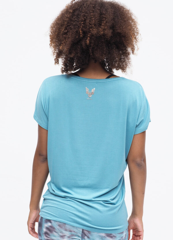 Manavi Tee turquoise_Kismet Yogastyle