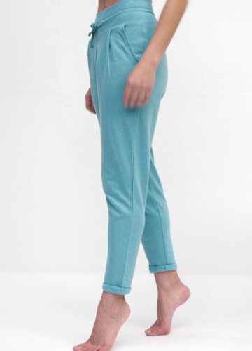 Balian Pant_turquoise marl_Kismet Yogastyle_side