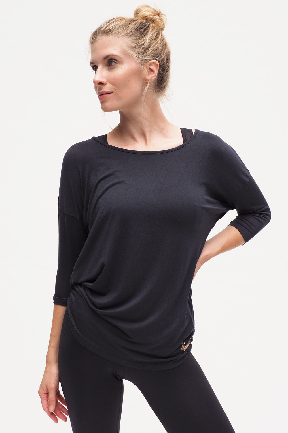 Shula Top anthracite_Kismet Yogastyle_front 2