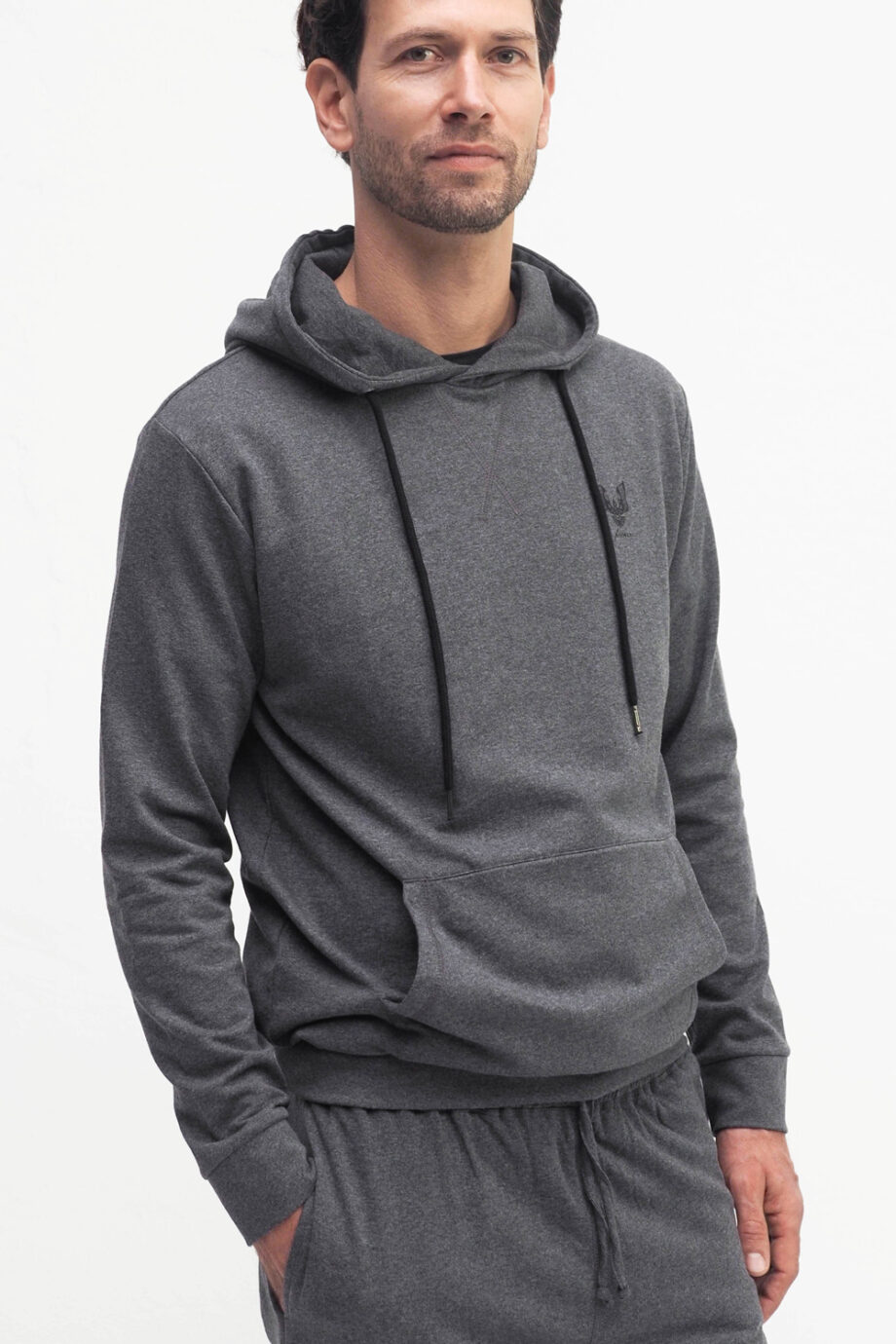 Hoodie Pan grey marl - Kismet Yogastyle