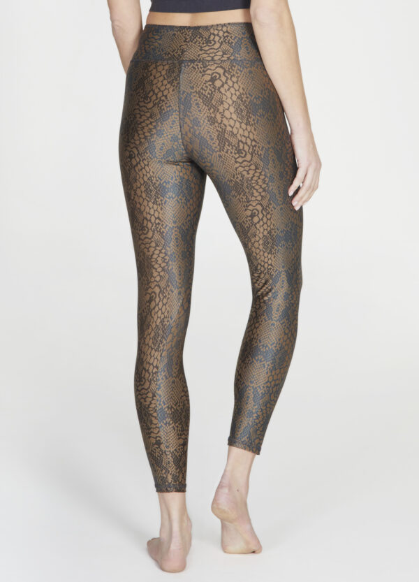 Alternative view of Lux-Leggings maroon snake