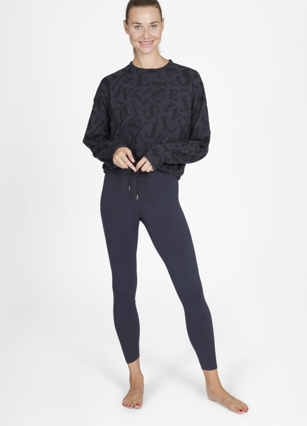 Cosy Sweater Anthracite Typo Love Leg Anthracite