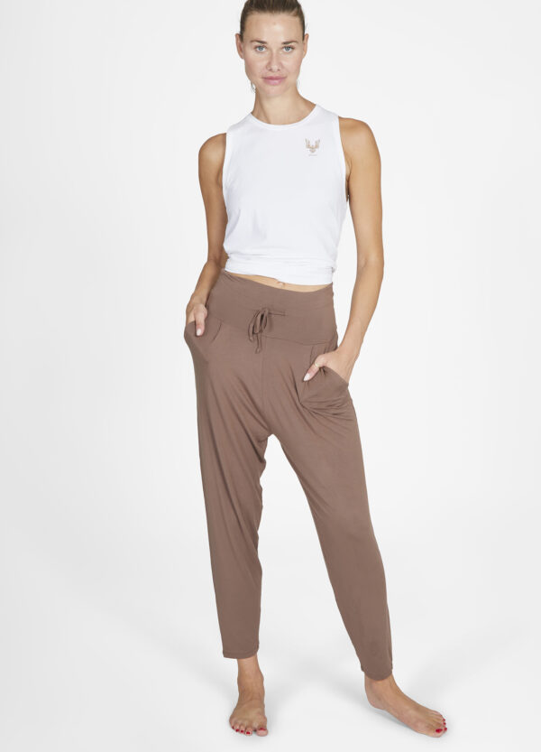 Tank Shakti White Bali Pants Cinnamon