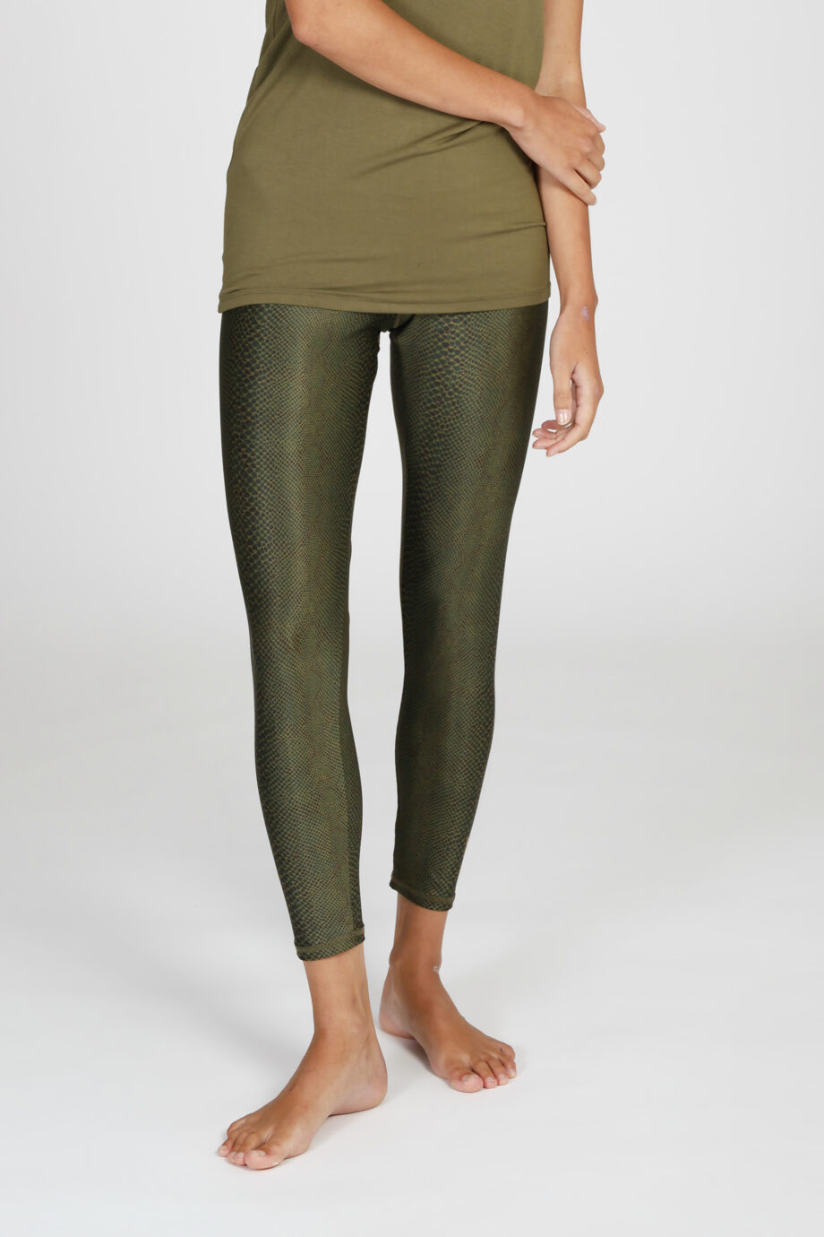 Lux Leggings olive snake
