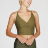 Lux Crop Top Olive