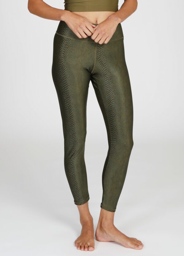 Lux Leg Olive Snake