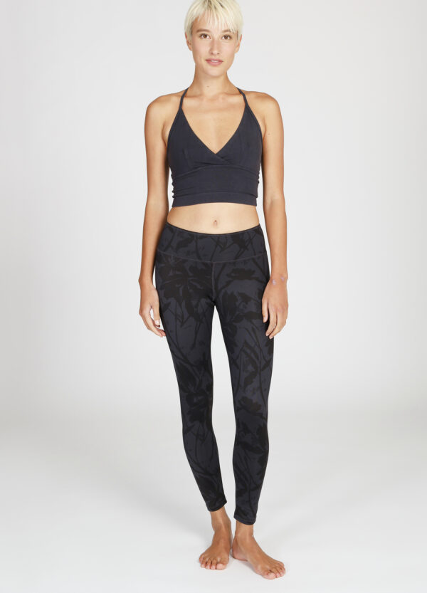 Love Crop Top Anthracite Ganga Leg Anthracite Flower