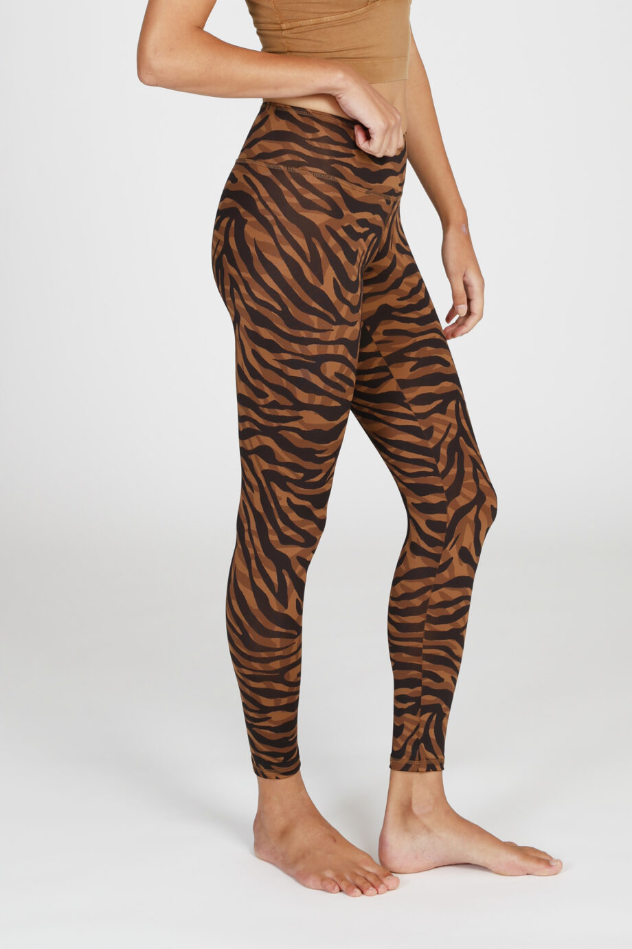 Yoga Leggings Ganga 7/8 - Camou Brown