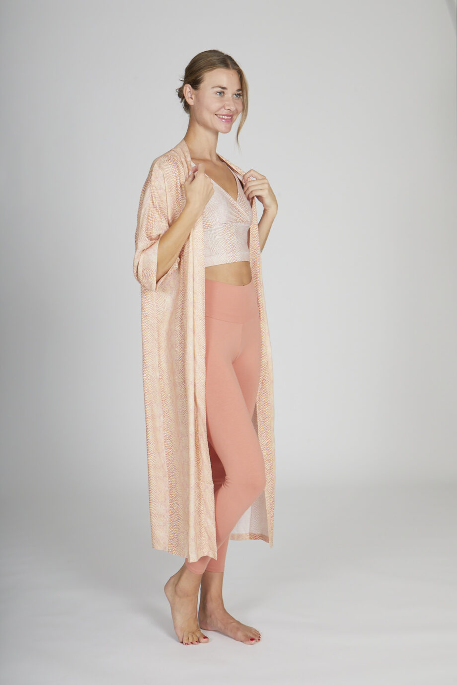 Kismet Kimono snake rose