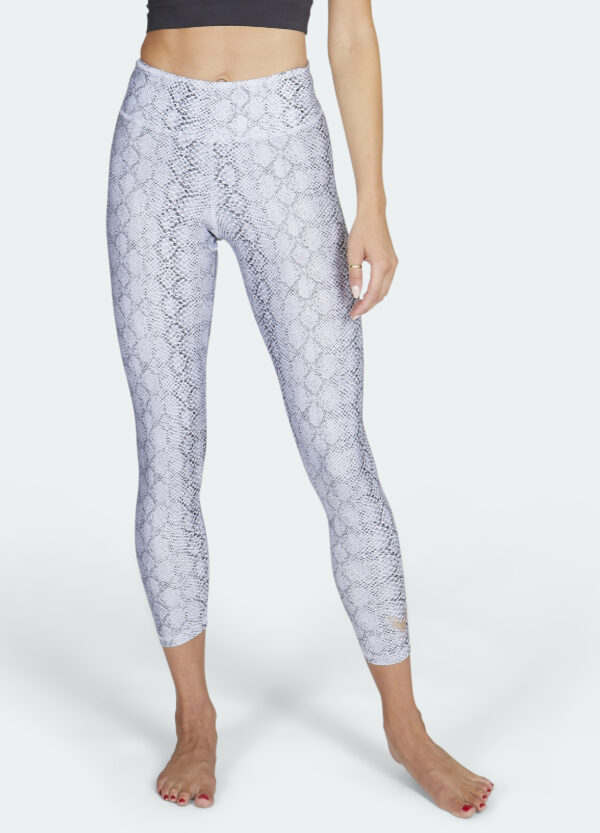 Lux-Leggings snake-white